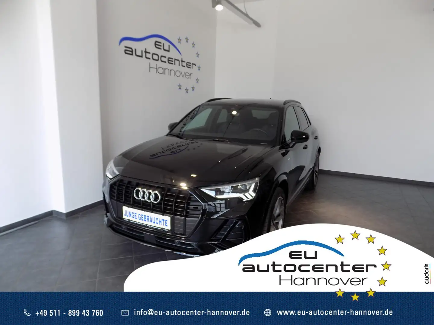 Audi Q3 35 TDI S-tronic,3xS-line Teilleder Navi OP-schwarz Schwarz - 1