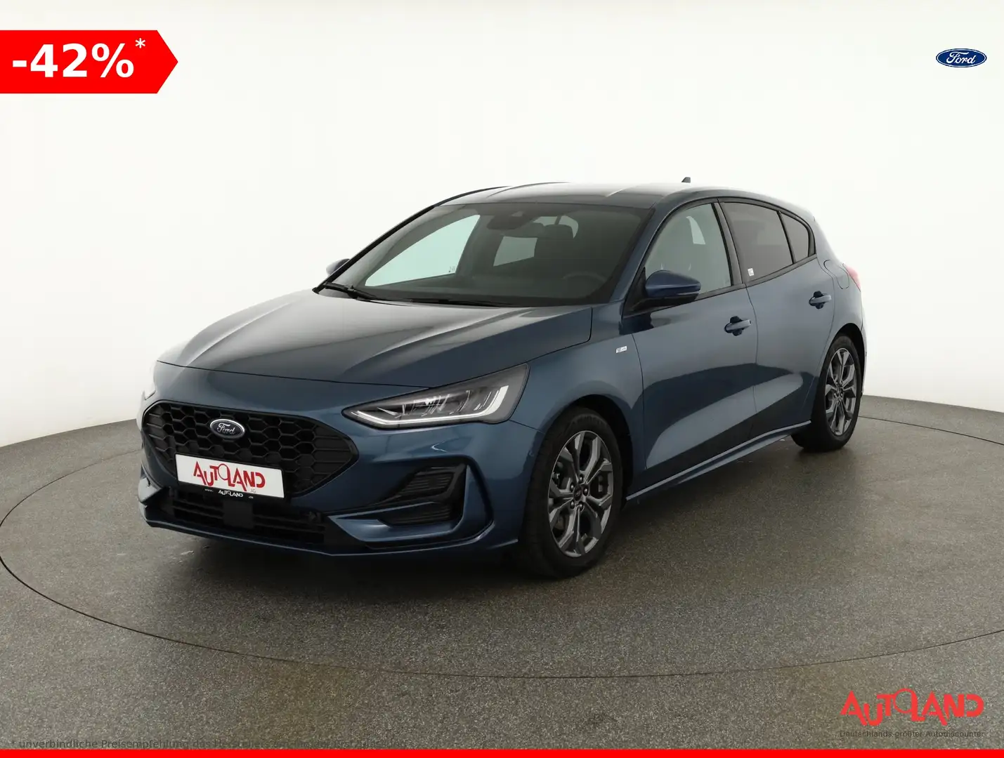 Ford Focus ST-Line 1.0 EB Aut. LED Navi Kamera Blau - 1