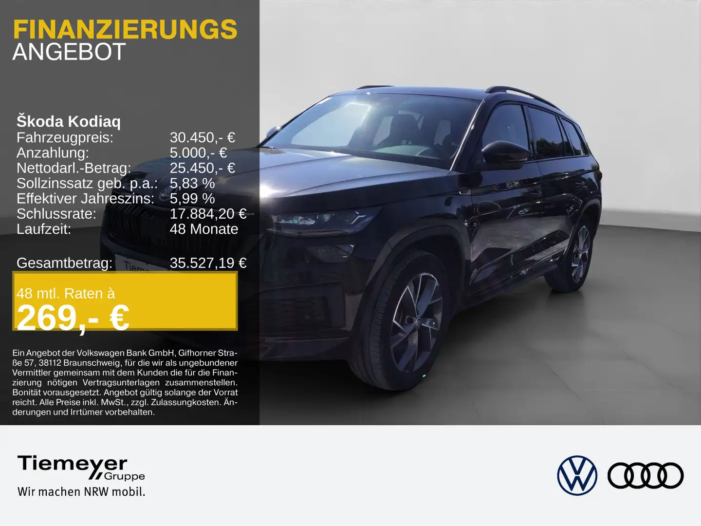Skoda Kodiaq 2.0 TDI DSG SPORTLINE LM19 KAMERA MATRIX Schwarz - 1