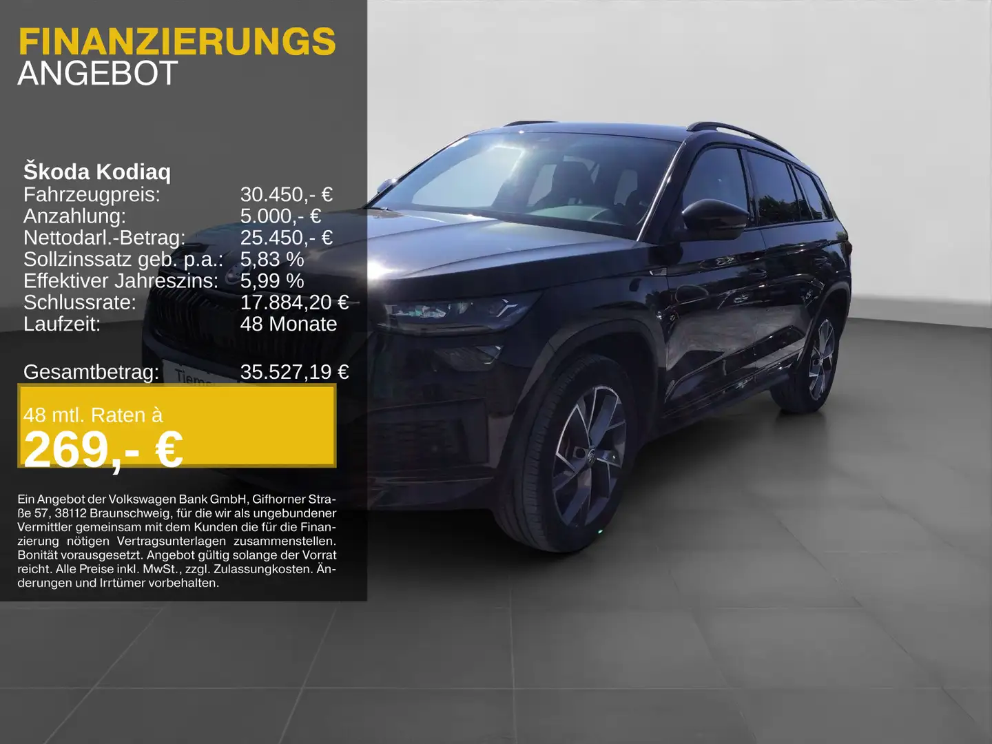 Skoda Kodiaq 2.0 TDI DSG SPORTLINE LM19 KAMERA MATRIX Schwarz - 1