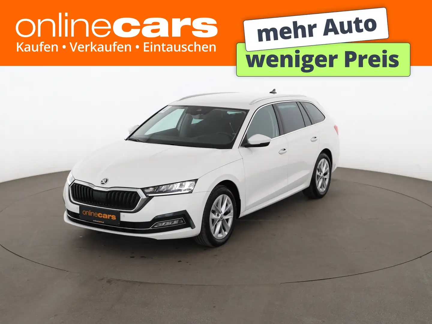 Skoda Octavia Combi 2.0 TDI Style LED HEAD-UP RADAR NAV Weiß - 1