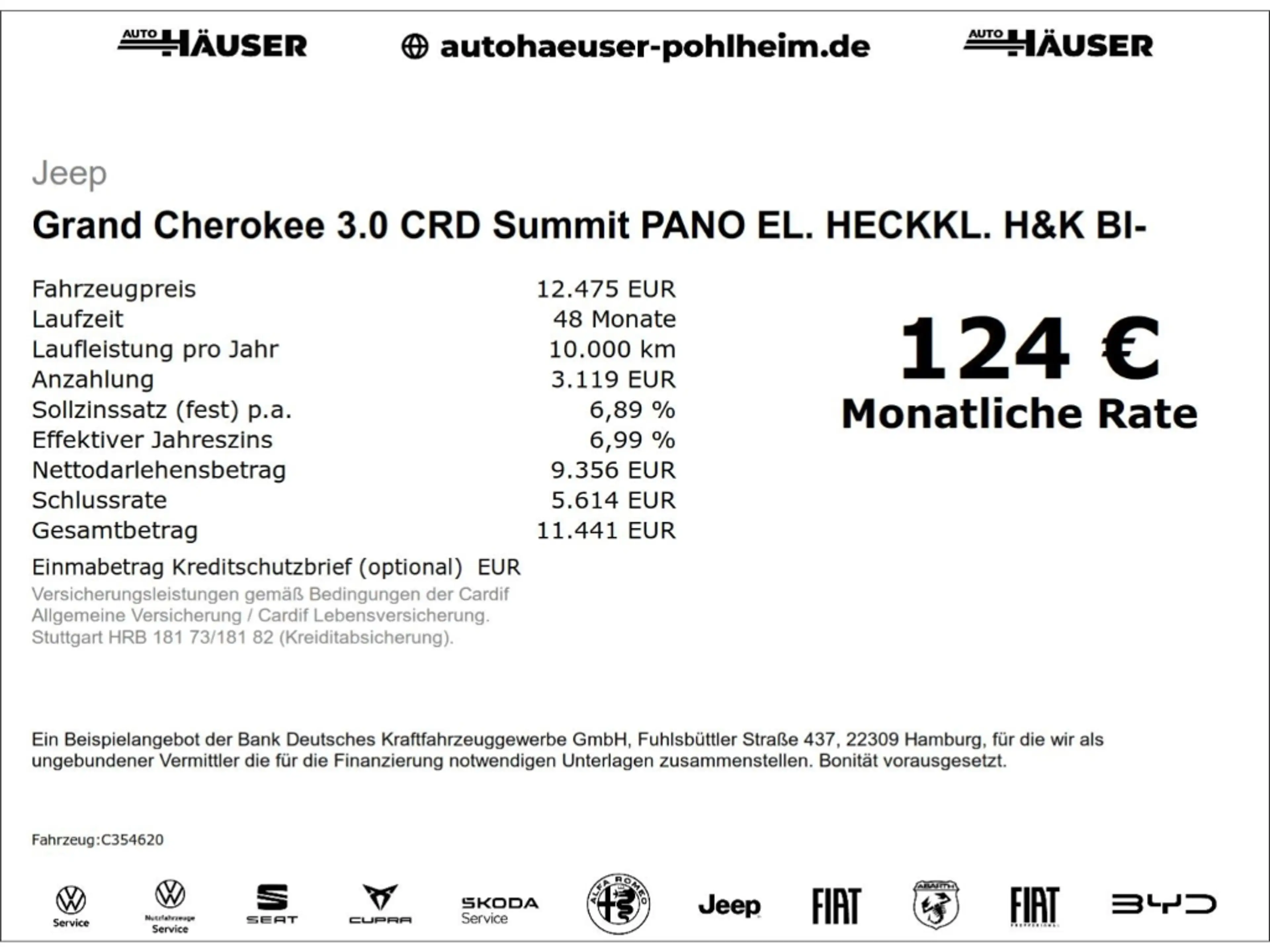 Jeep Grand Cherokee 3.0 CRD Summit PANO EL. HECKKL. H&K BI-XENON KAMER — photo 2