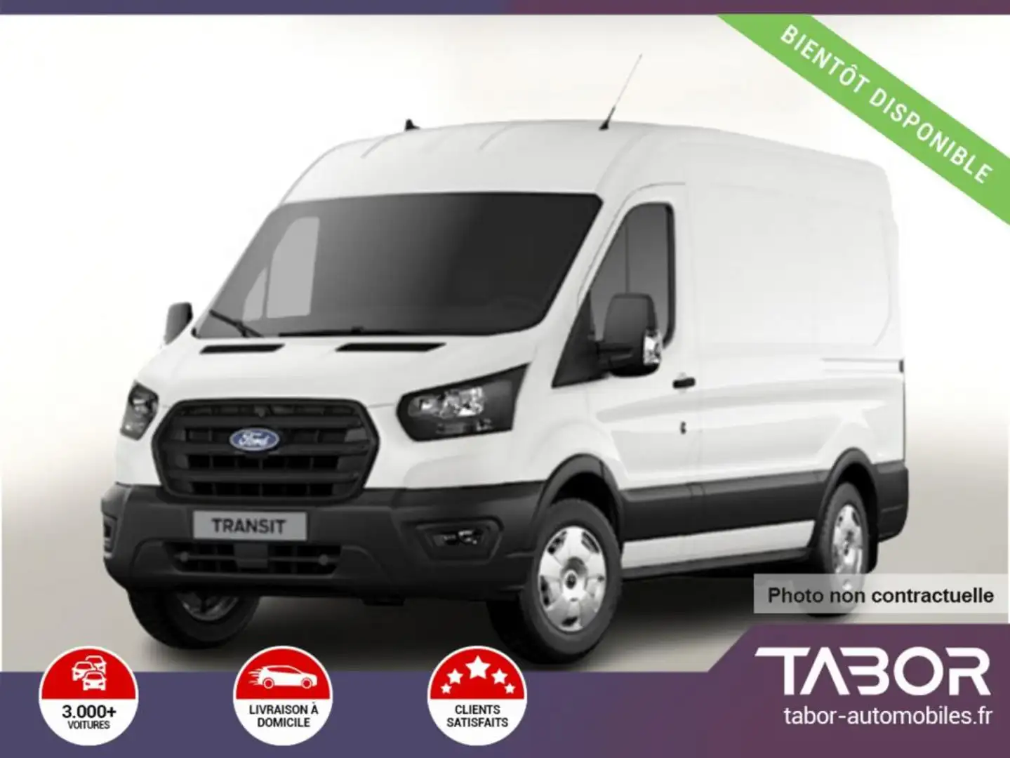 Ford Transit 310 2.0 TDCi 130 Aut L2H2 Trend Blanc - 1