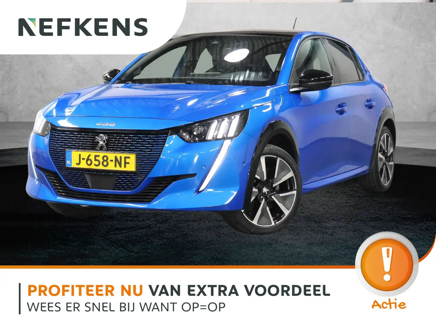 Peugeot e-208 GT 50kWh 136PK | 1ste eigenaar | 3 FASE | ACCURAPP Bleu - 1