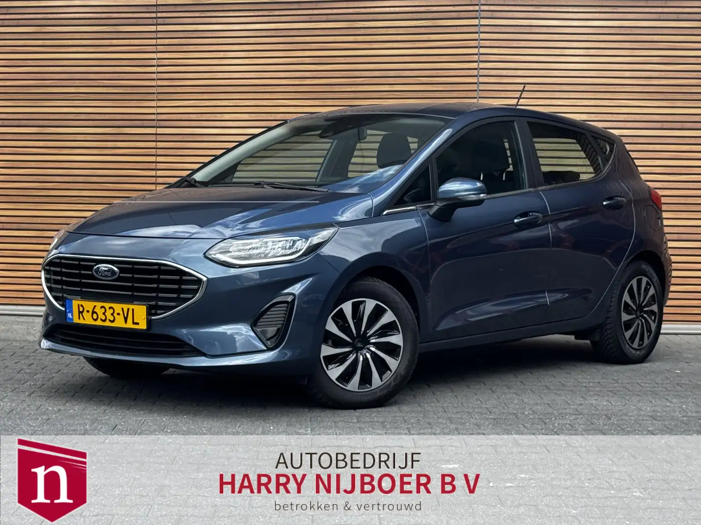 Ford Fiesta 1.0 EcoBoost Hybrid Active X Navigatie / Parkeerhu Blauw - 1