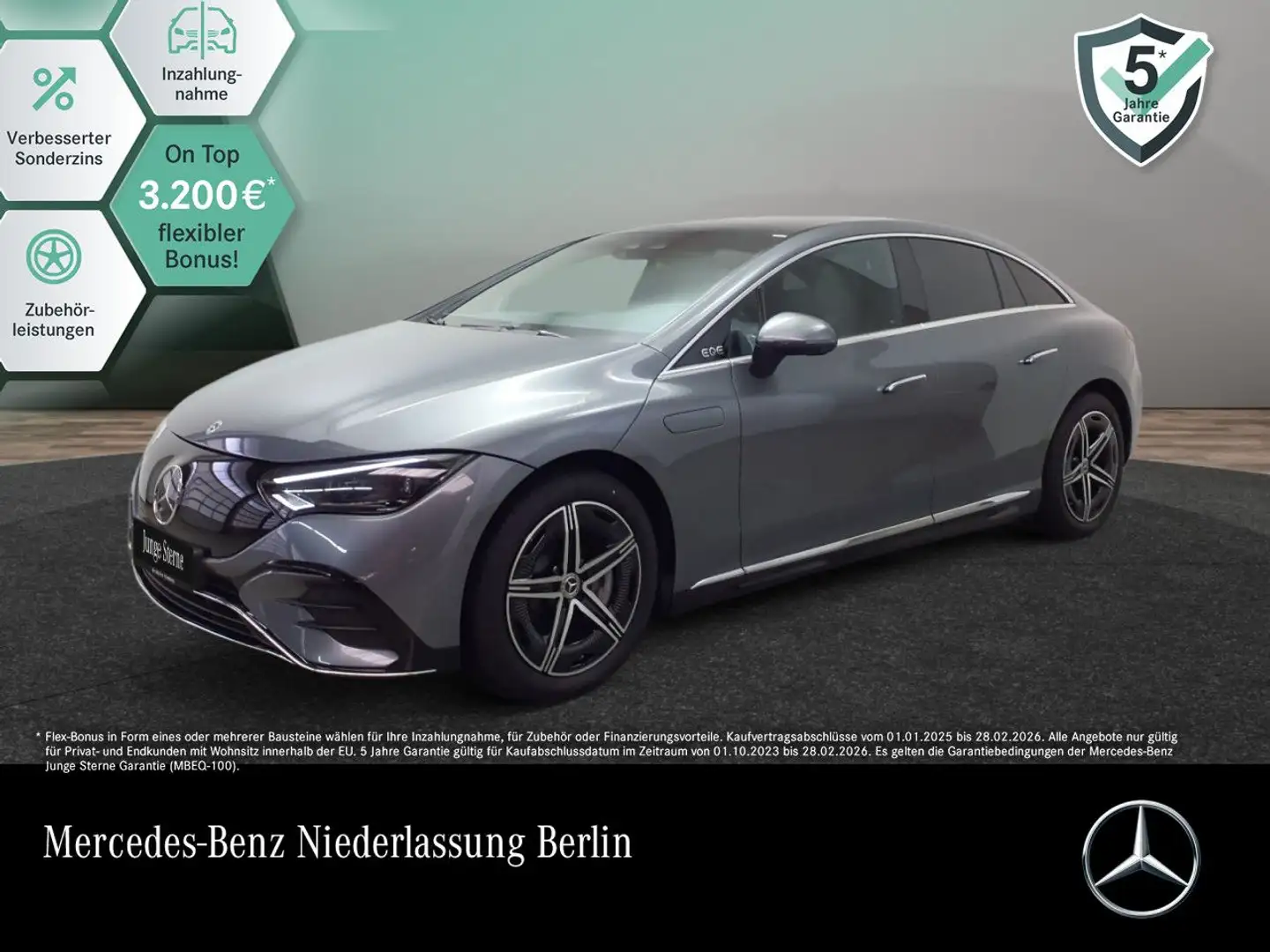 Mercedes-Benz EQE 500 4Matic AMG Burmester 3D Fahrass 360° Pano Grau - 1