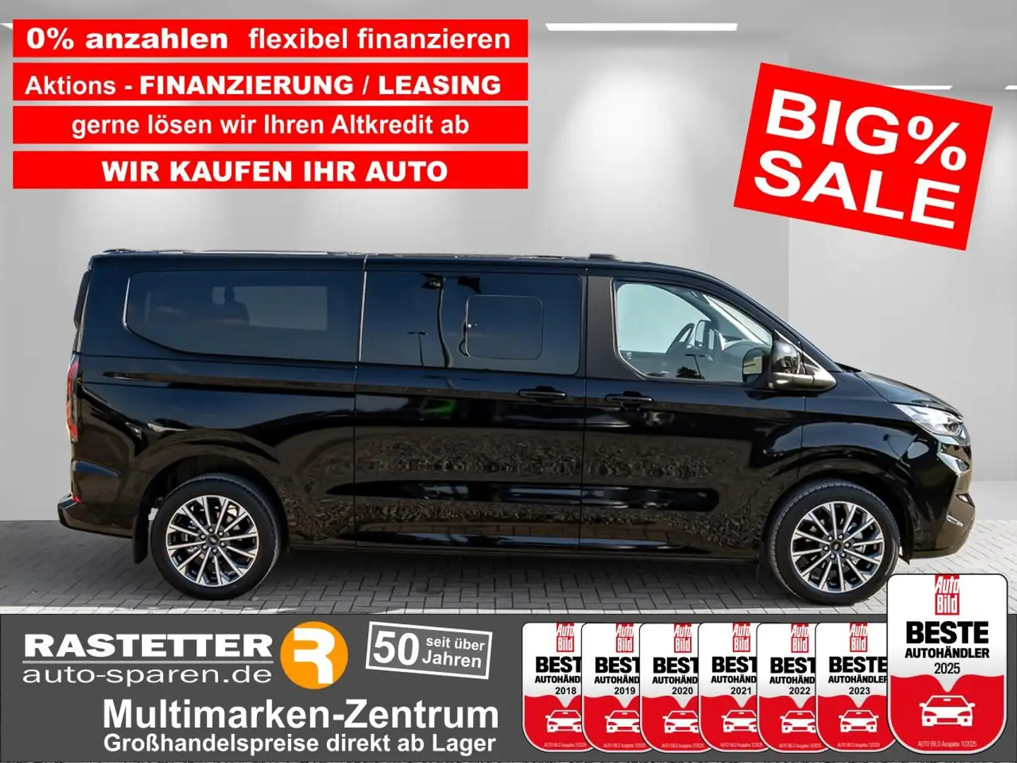 Ford Tourneo Custom L2 Titanium X 8S 5Jahre+Leder+Navi+360+19Z+ACC+Ind Noir - 1