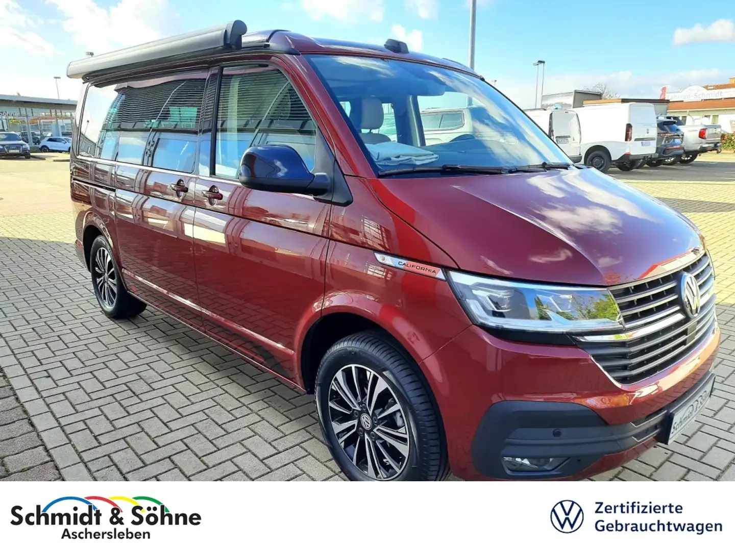 Volkswagen T6.1 California Coast 2.0 TDI DSG AHK, KAMERA, Klima Navi Rot - 1
