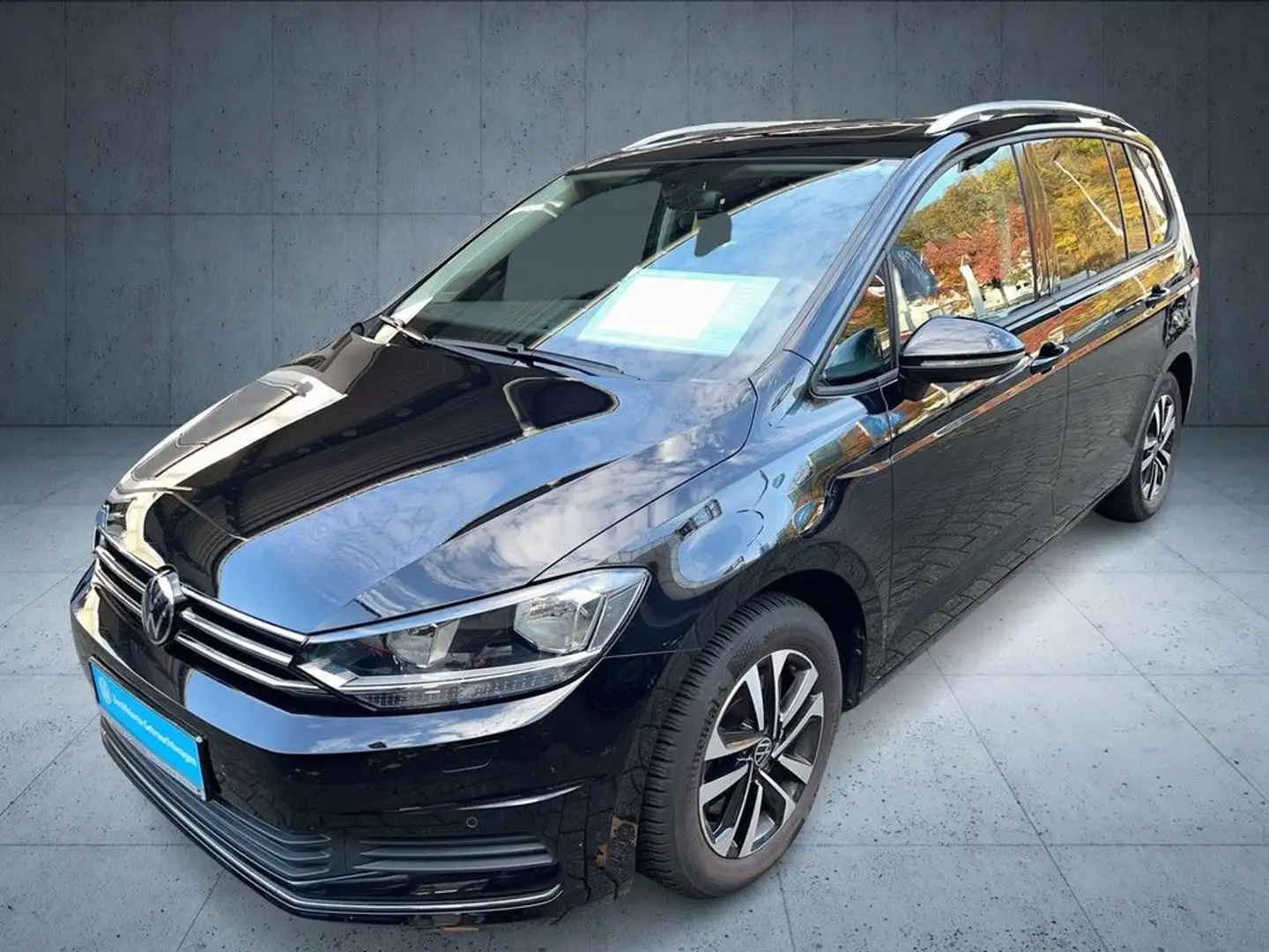 Volkswagen Touran 2.0 TDI United Navi AHK Pano 7-Sitzer Schwarz - 2