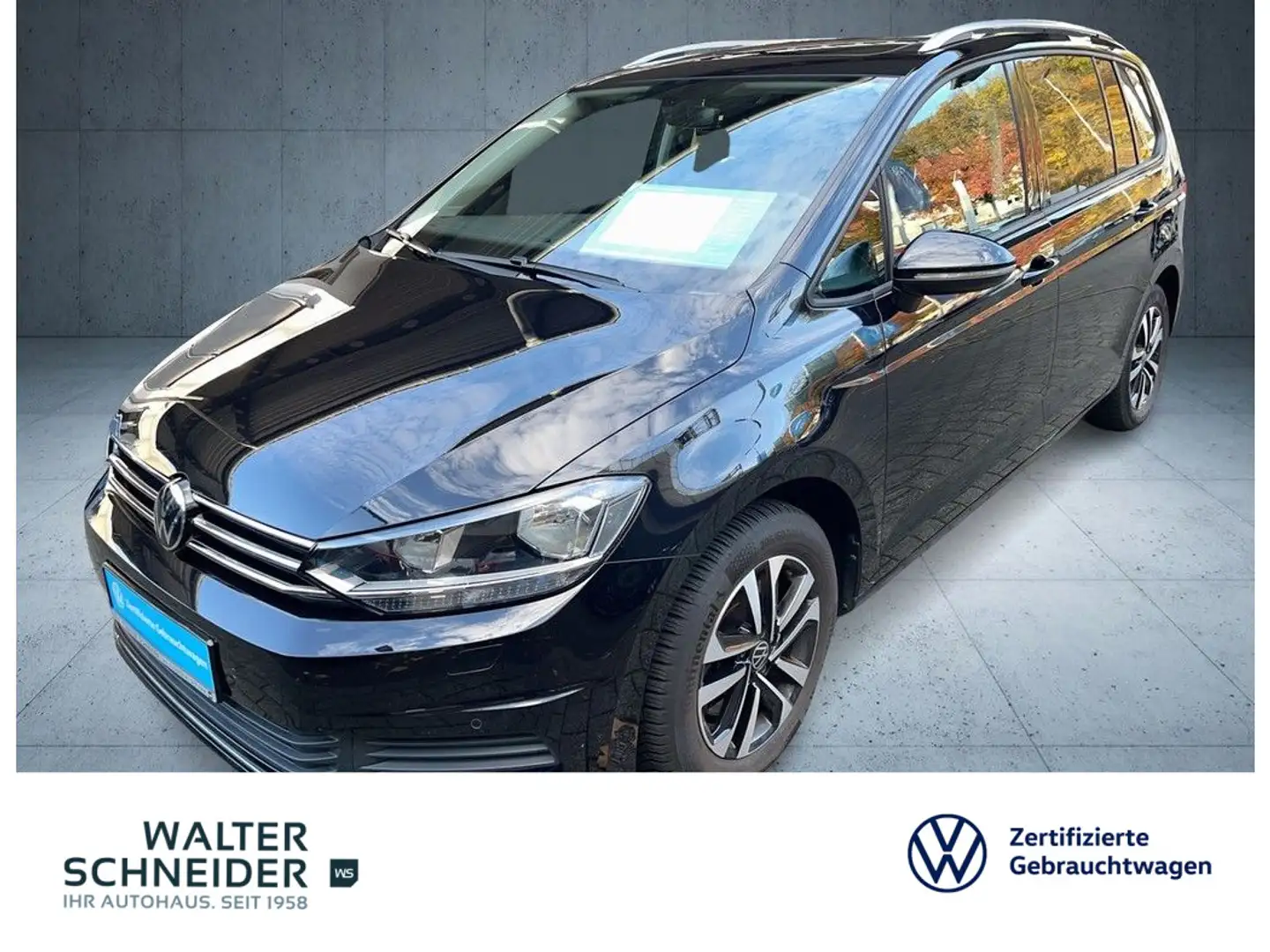 Volkswagen Touran 2.0 TDI United Navi AHK Pano 7-Sitzer Schwarz - 1