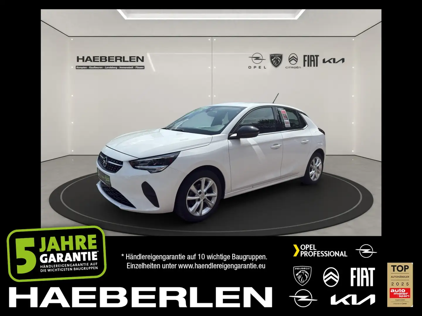 Opel Corsa F 1.2 Elegance PDC Sitz-/Lkrdh. LED Bianco - 1