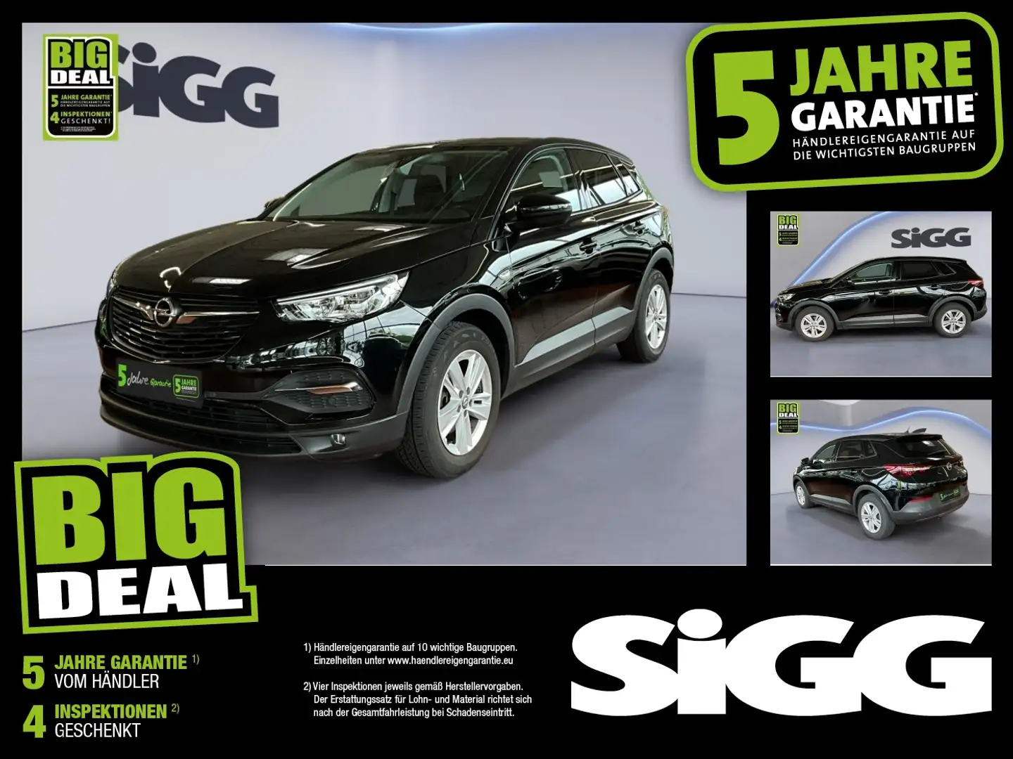 Opel Grandland 1.2 Turbo Edition AHK Schwarz - 1