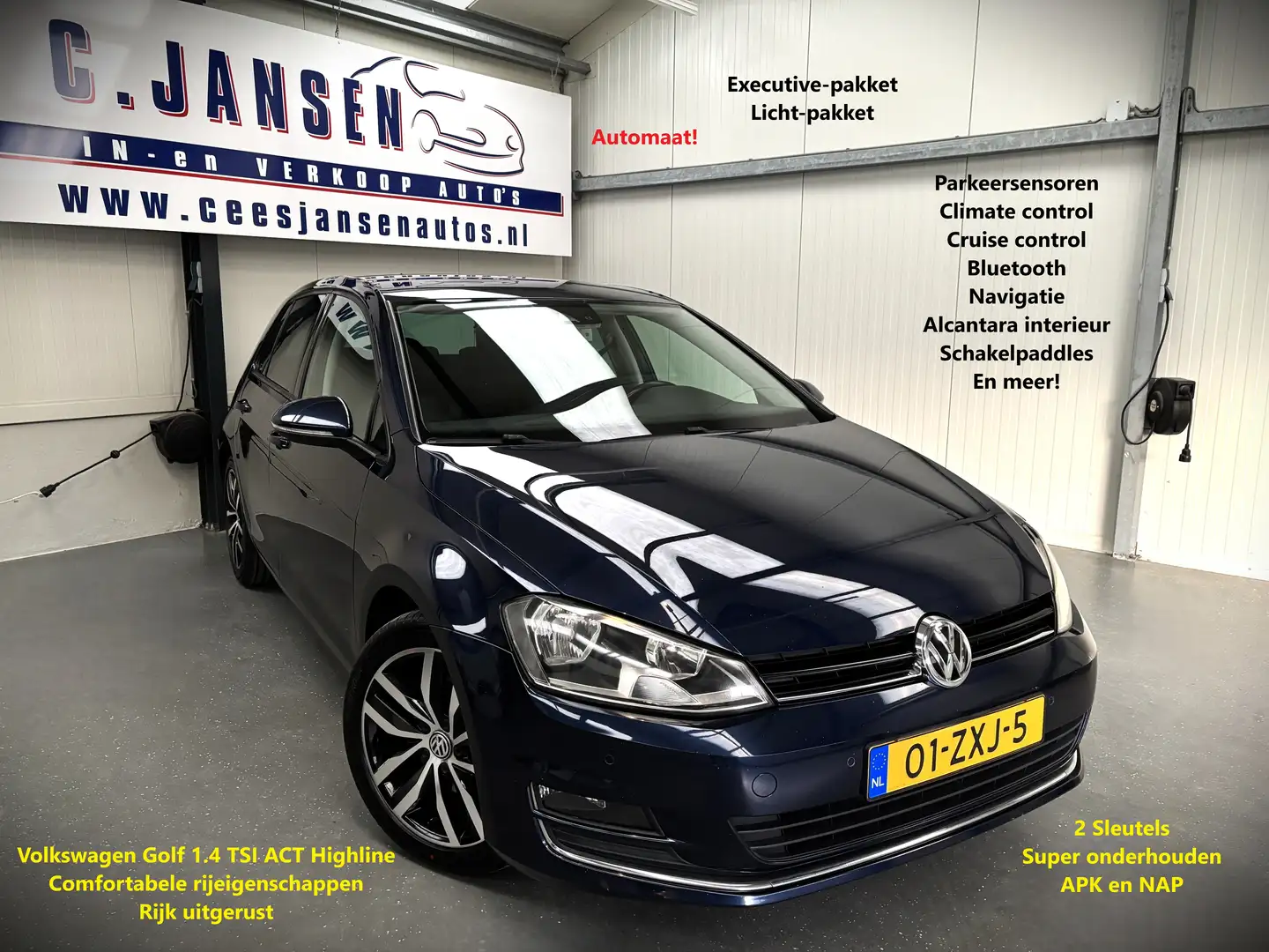 Volkswagen Golf 1.4 TSI ACT Highline Automaat! Super onderhouden! Blau - 1