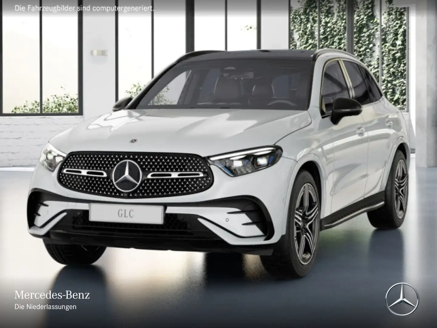 Mercedes-Benz GLC 220 d 4M AMG+NIGHT+PANO+360+AHK+TOTW+KEYLESS Weiß - 2