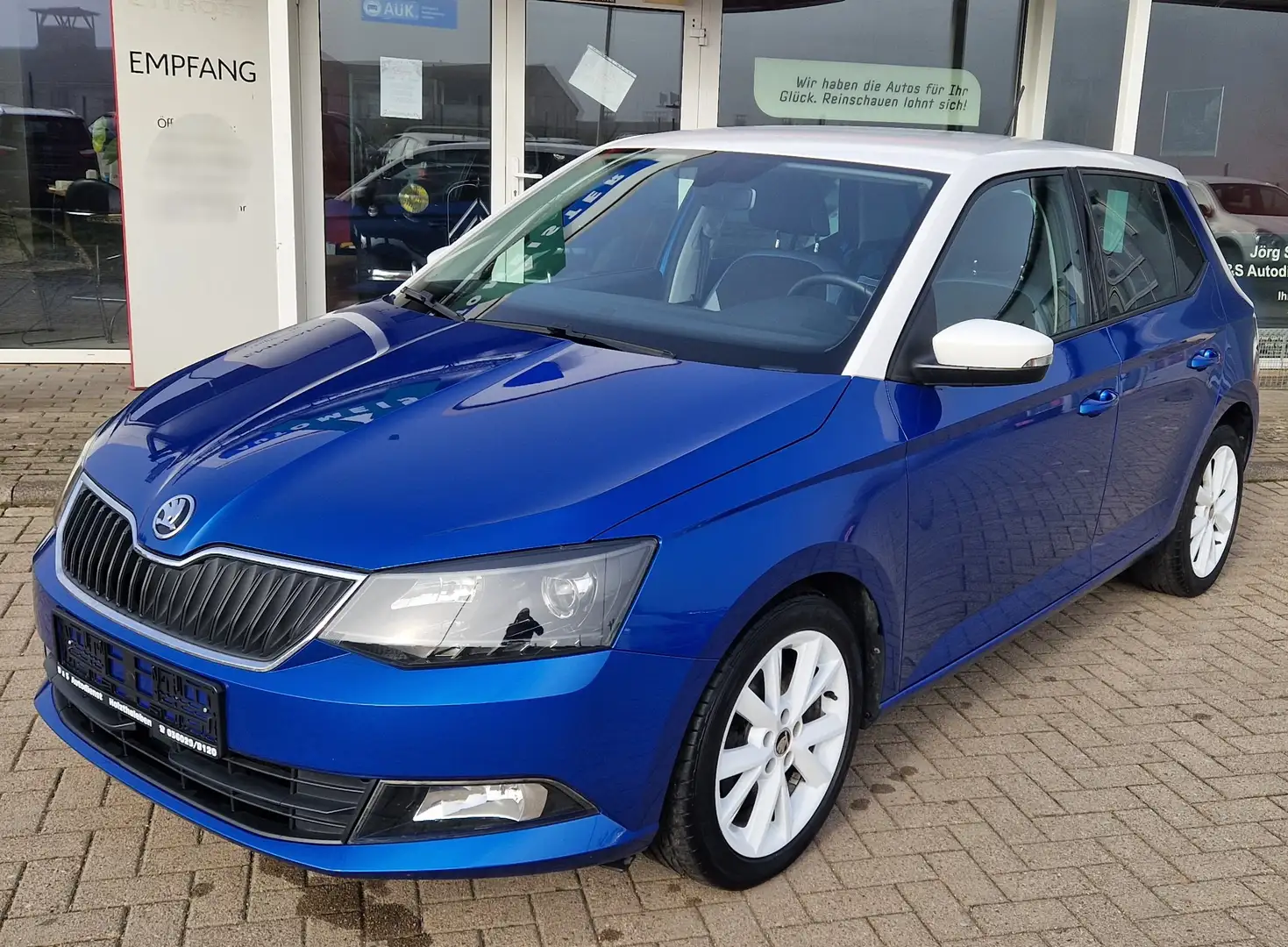 Skoda Fabia Style Automatik+Klima/PDC/Sitzh./8fach ber.! Blau - 1