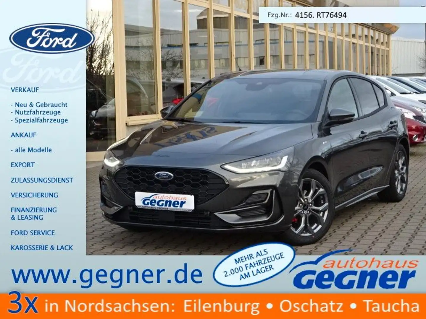 Ford Focus ST-Line 1.0L MHEV WiPa ParkAss iACC TWA Grau - 1