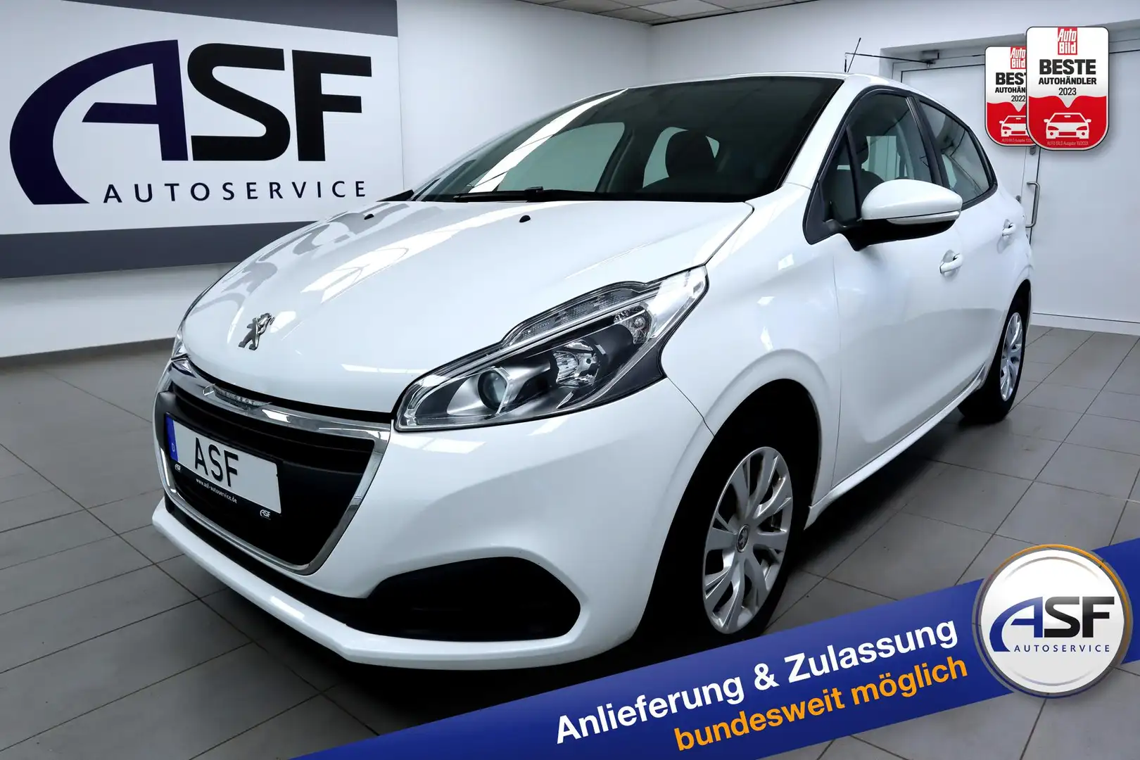 Peugeot 208 Active #Parkpilot hinten #Tempomat #Isofix #Kli... Wit - 1