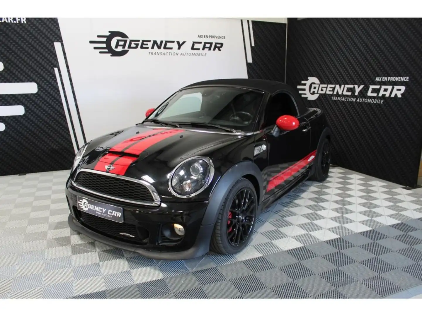 MINI Cooper Roadster 1.6i - 211 R59 John Cooper Works - SUIVI & CHAINE CHANGE Negro - 2