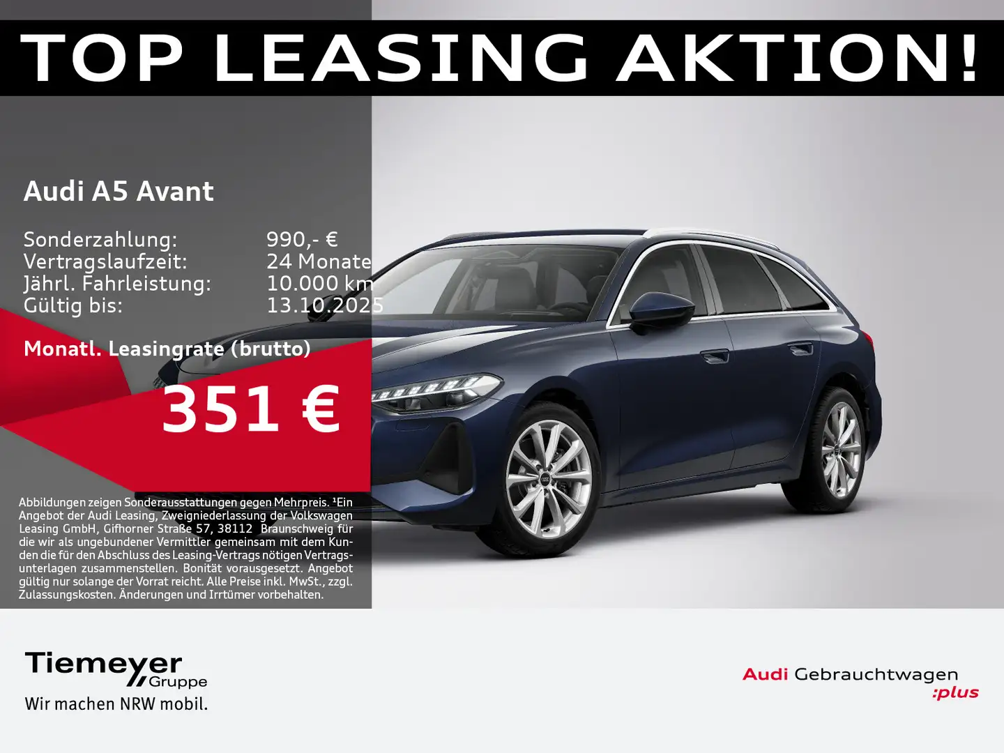 Audi A5 TDI LM18 LEDER eSITZE HuD BuO Blau - 1