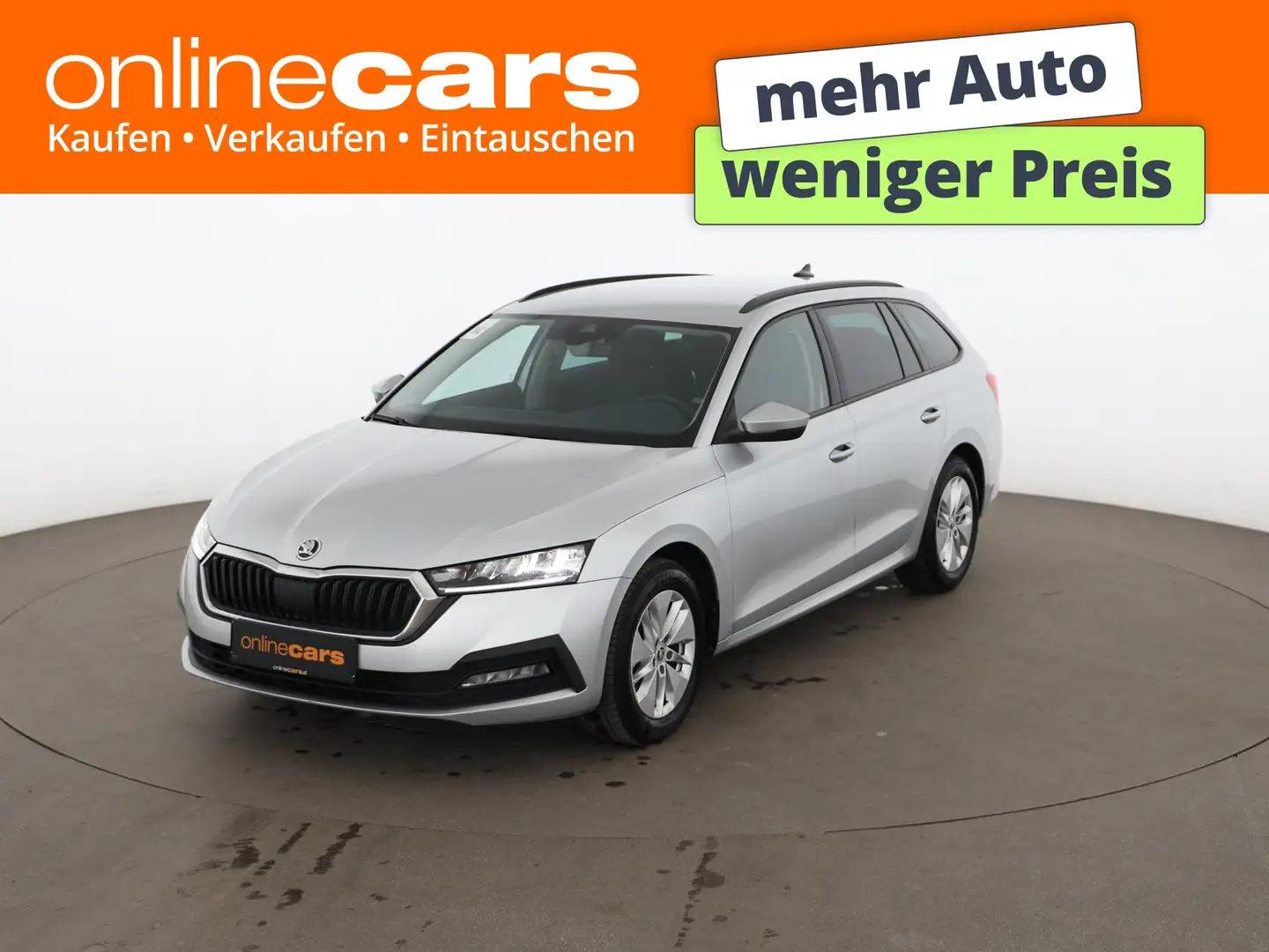 Skoda Octavia Combi 2.0 TDI Ambition LED STANDHZG AHK Silber - 1