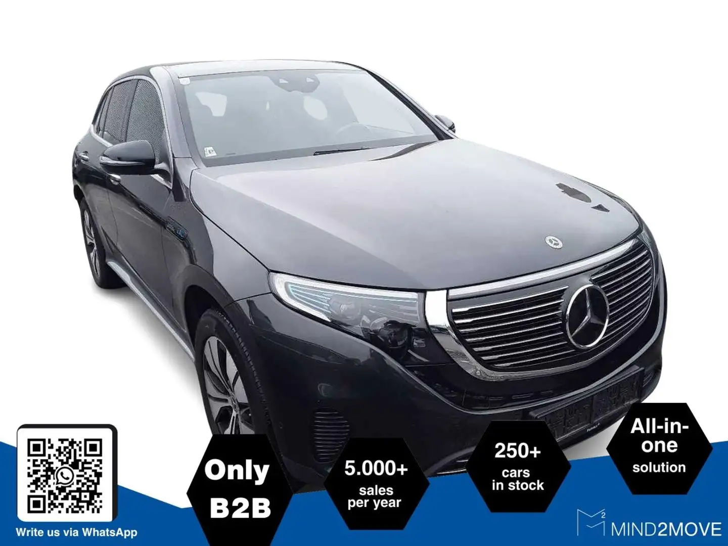 Mercedes-Benz EQC 400 4Matic LED+AHK+ACC+KAMERA+NAVI+LEDER Grau - 1