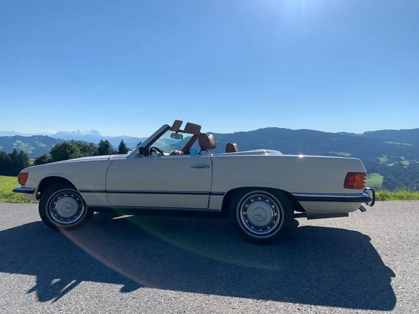 Mercedes-Benz SL 450 US V8 - Roadster-restauriert-Motor revidiert Бежевий - 2