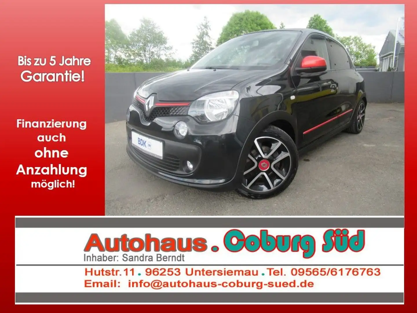 Renault Twingo Luxe NAVI KAMERA FALTDACH SHZG ALU LEDER Negro - 1