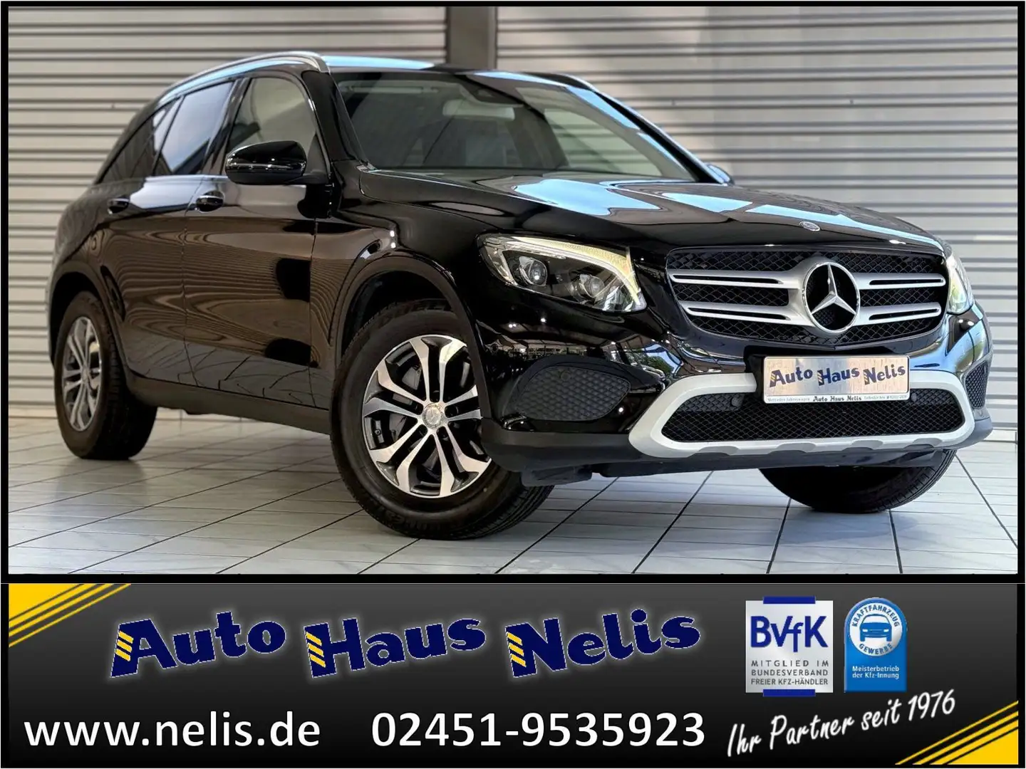 Mercedes-Benz GLC 220 d 4Matic Panorama Leder AHK Sitzheizung Schwarz - 1