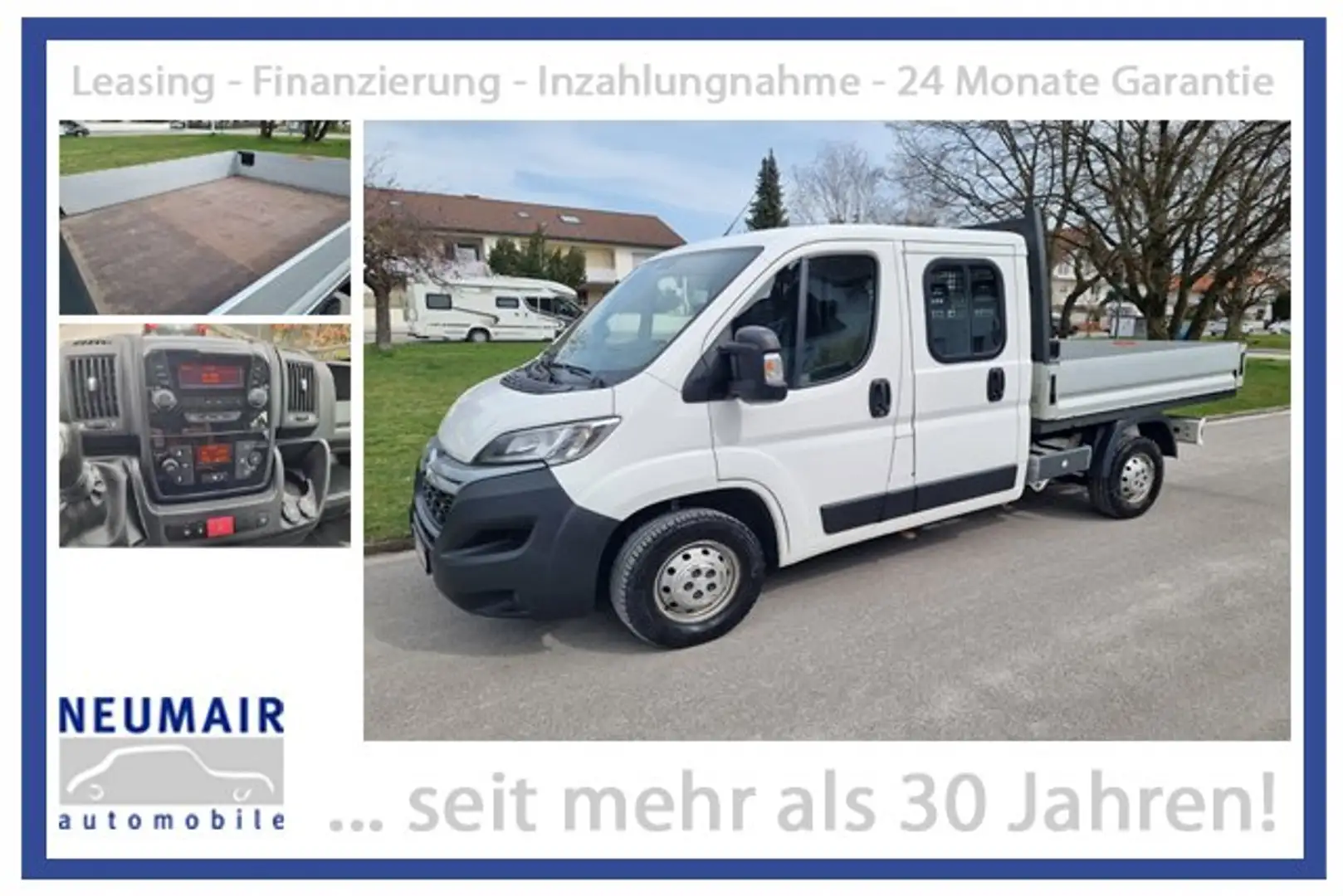 Citroen Jumper 2.0HDi DOKA Pritsche *NUR 90tkm* Klima/TOP! Weiß - 1