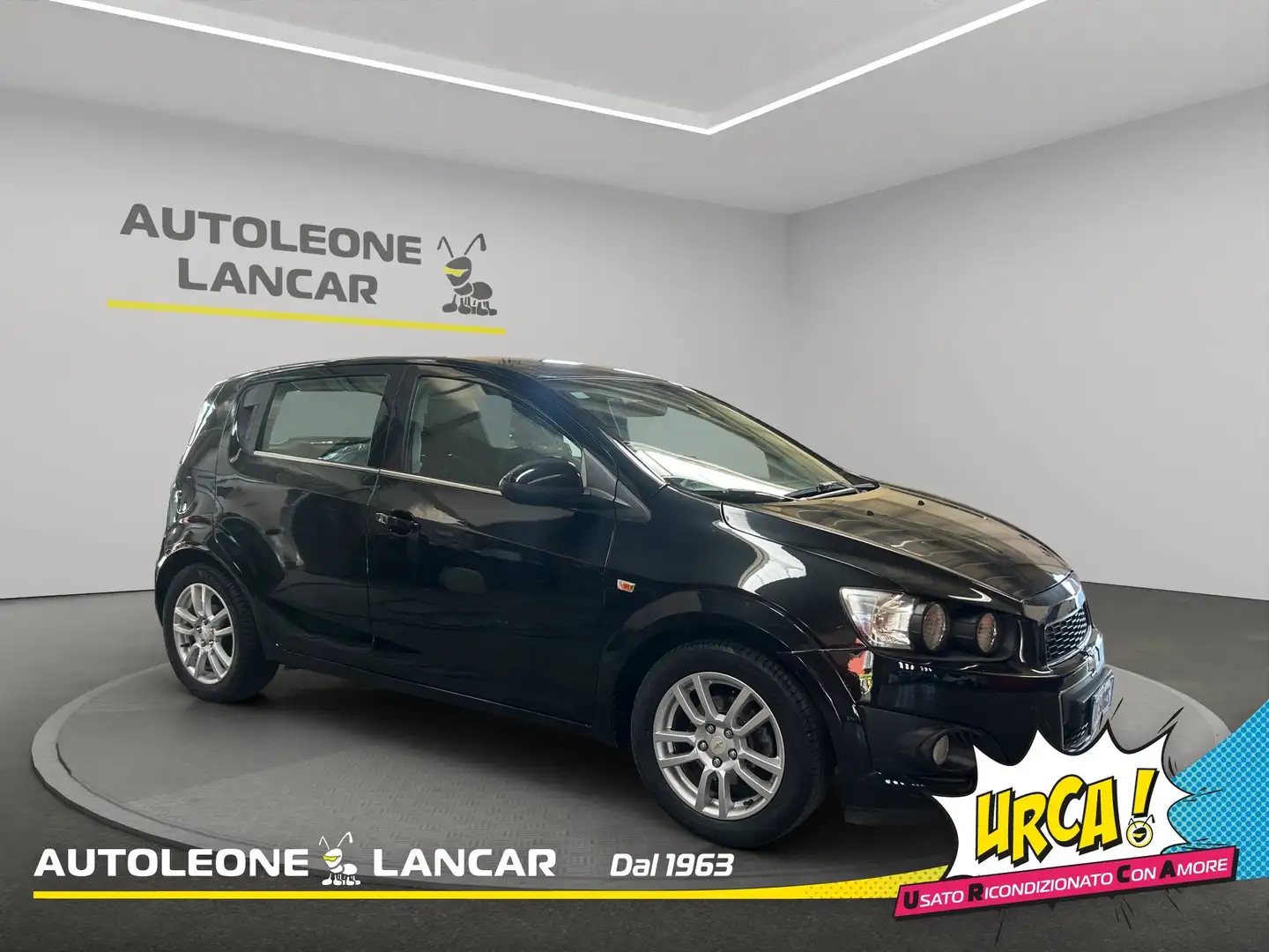 Chevrolet Aveo 5p 1.3d eco LT 95cv 1 PROPRIETARIO Nero - 1