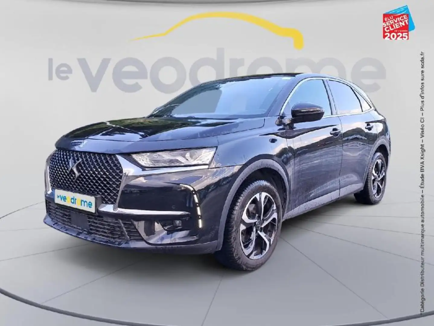 DS Automobiles DS 7 Crossback BlueHDi 130ch Business Automatique GPS Carplay Schwarz - 1