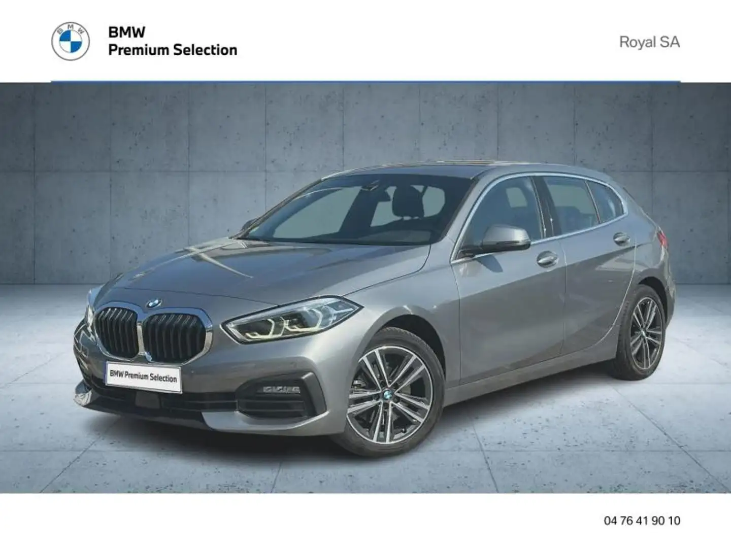 BMW 118 118dA 150ch Business Design 8cv Gris - 1