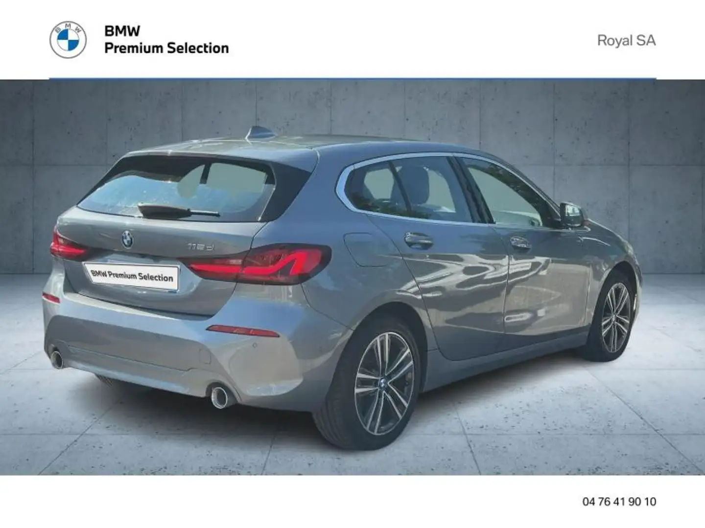 BMW 118 118dA 150ch Business Design 8cv Gris - 2