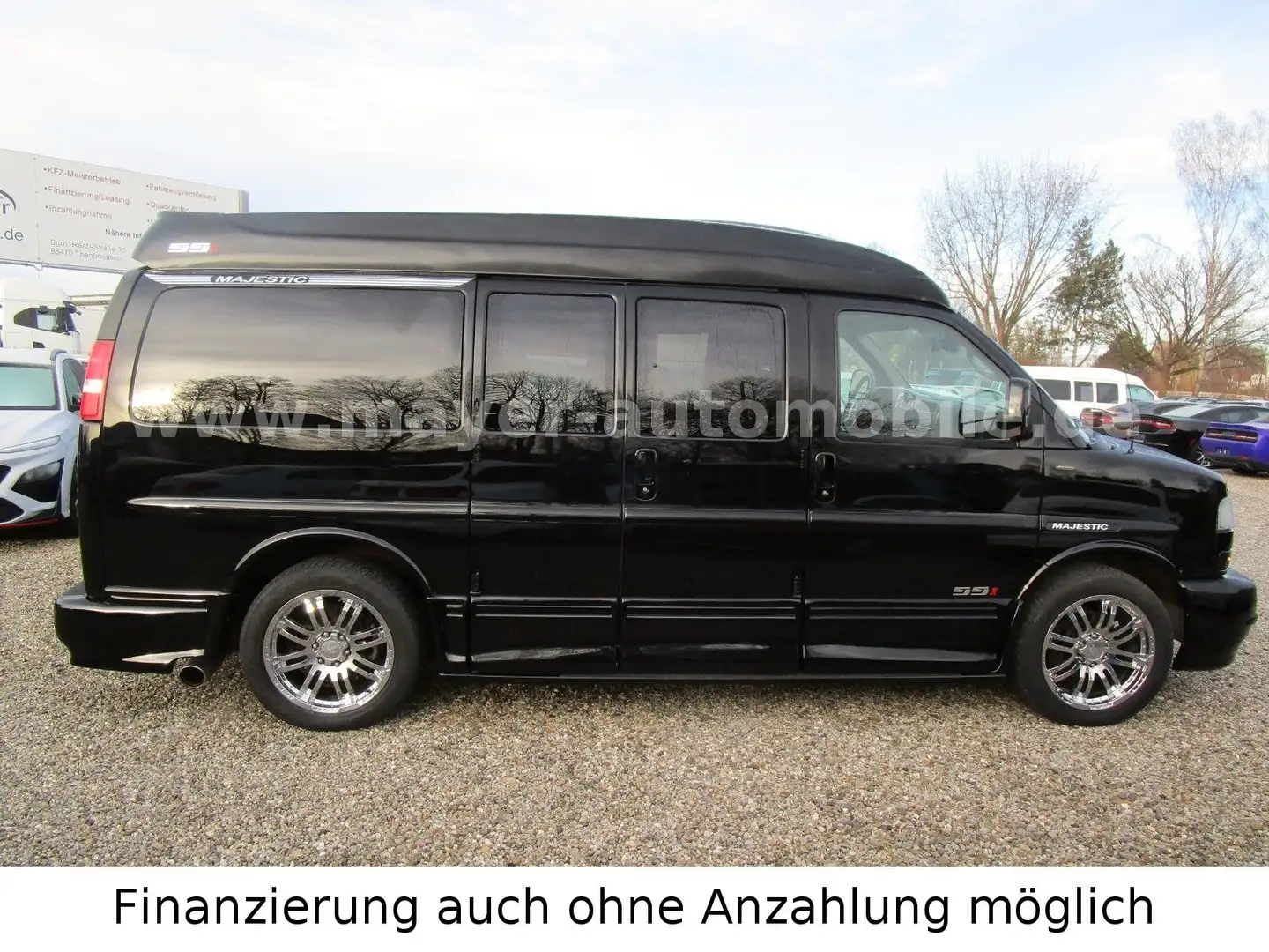 GMC Savana 5,3 V8 Majestic 4WD *Wohnmobil*TV*LPG* Zwart - 2