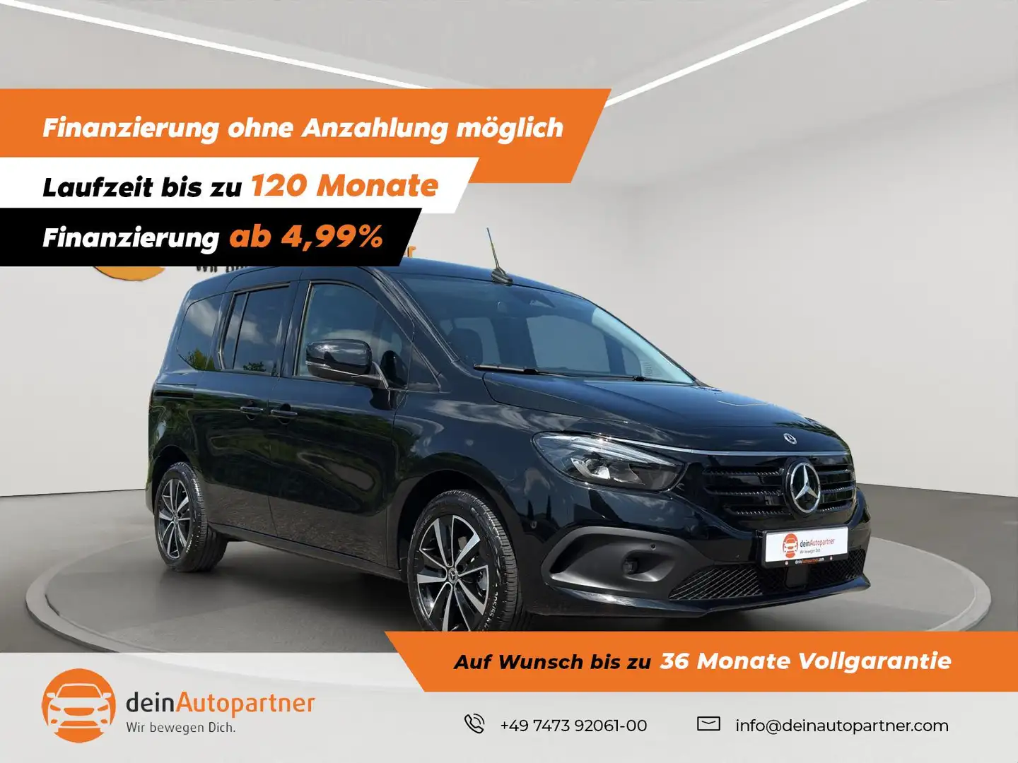 Mercedes-Benz EQT 200 Premium Plus LED/LEDER/SIDE/LANE Czarny - 1