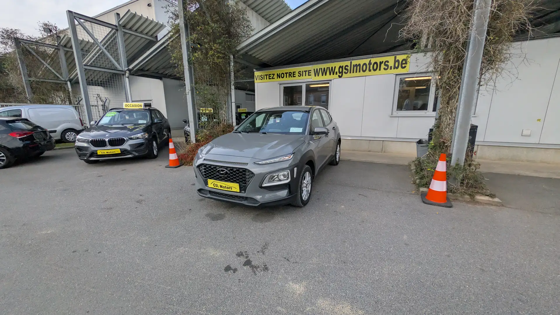 Hyundai KONA 1.0T-GDi 120cv Grise 05/19 Airco GPS Bluetooth USB Grijs - 1