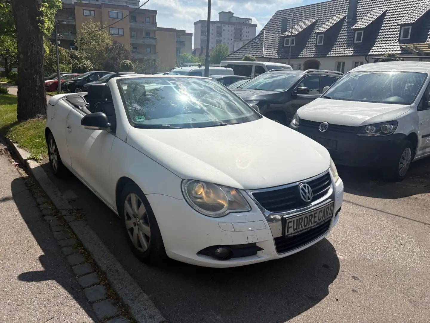 Volkswagen Eos 2.0 TDI LEDER TÜV 10-2025 Silber - 2