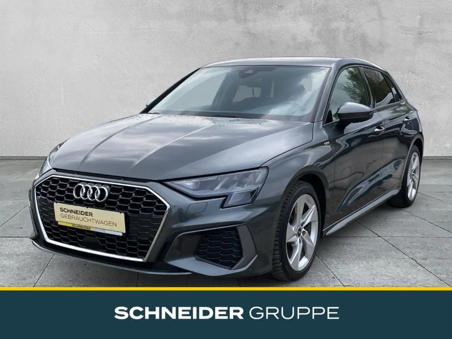 Audi A3 SPORTBACK 30 TFSI S-LINE S line LED+SHZ+NAVI+PDC+A Grau - 1