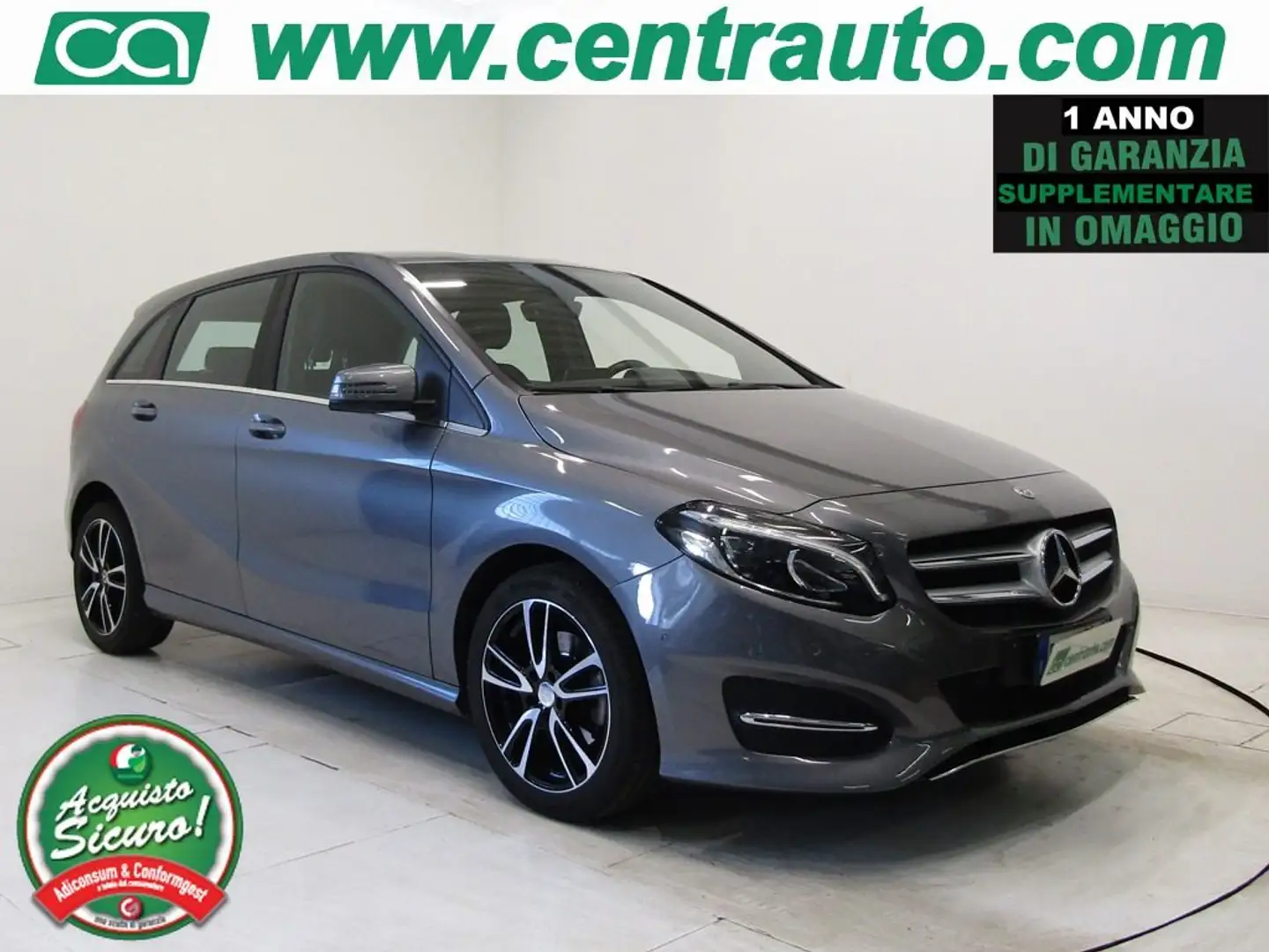 Mercedes-Benz B 180 180I Aut. 5p Executive * PELLE * OK NEOPATENTATI * Gris - 1