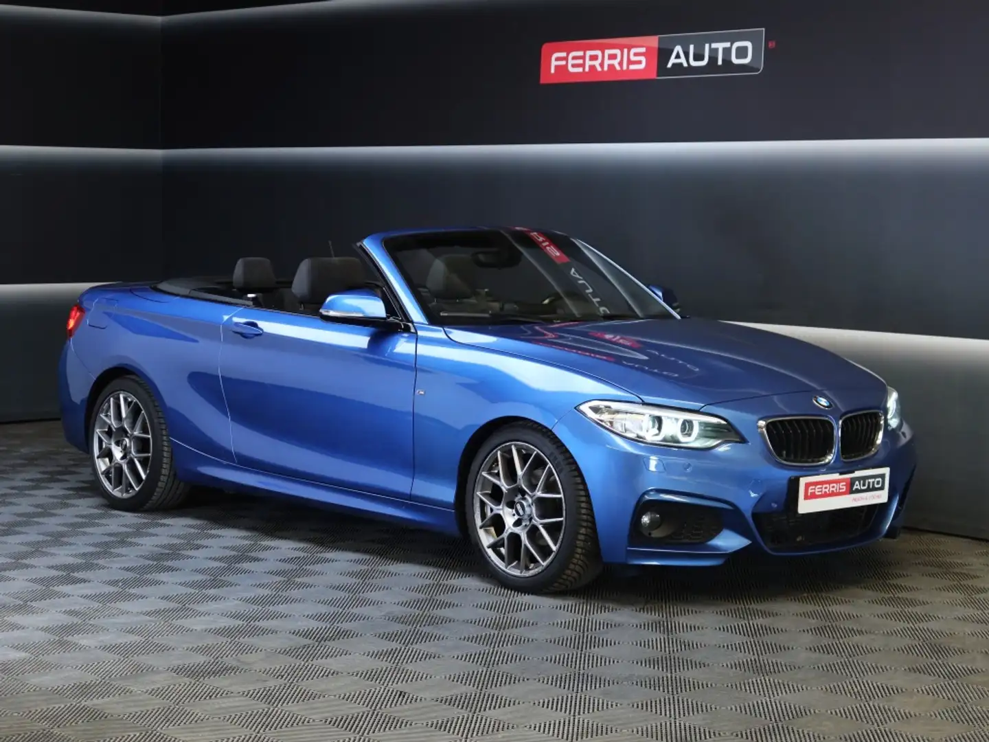 BMW 218 218dA Cabrio Blauw - 1