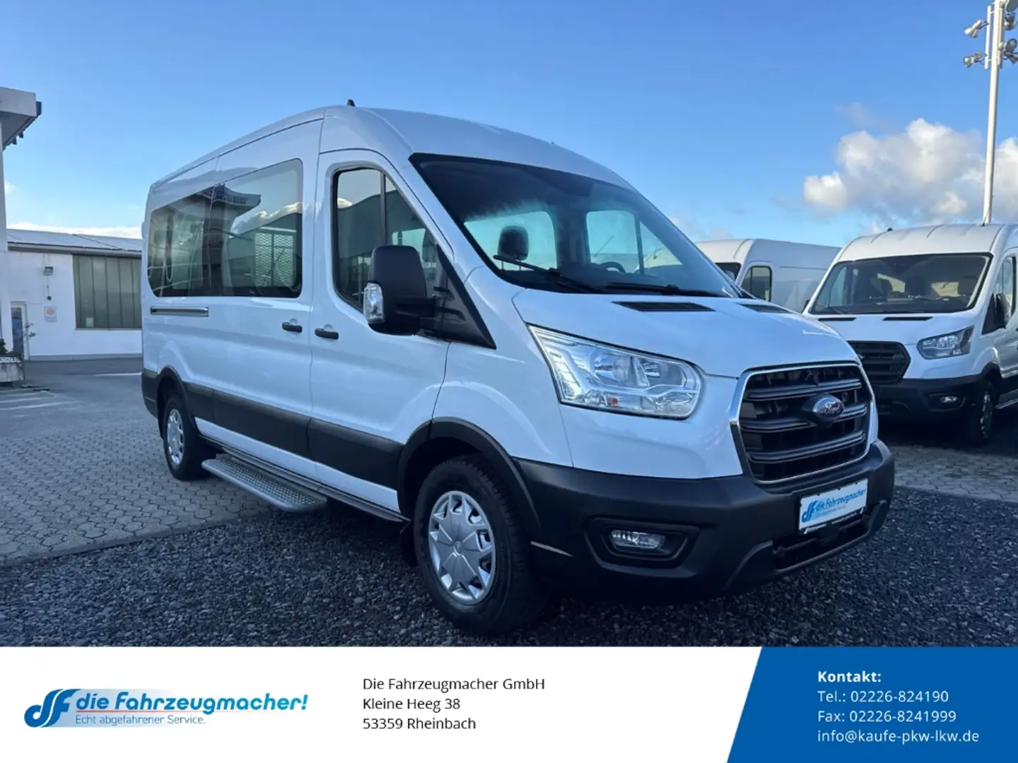 Ford Transit Kombi 350 L3 Trend Notbremsass. Temp Tel.-Vorb. PD Blanc - 1