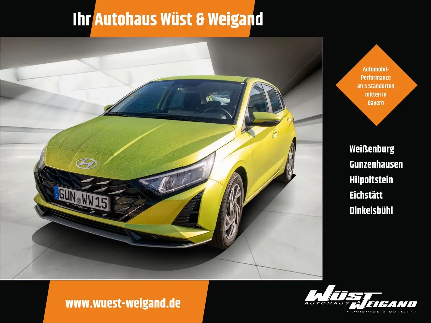 Hyundai i20 1.0 A Trend Lichtpaket Gelb - 1