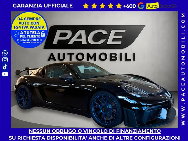 Porsche Cayman IVA DEDUCIBILE INCLUSA 718 GT4 RS WEISSACH LIFT PDK SEDILI RS BLACK PACK PDC CLUBSPORT