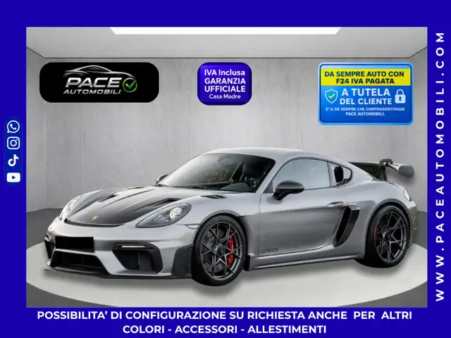 Porsche Cayman GT4 RS WEISSACH PDK SEDILI RS BLACK PACK PDC