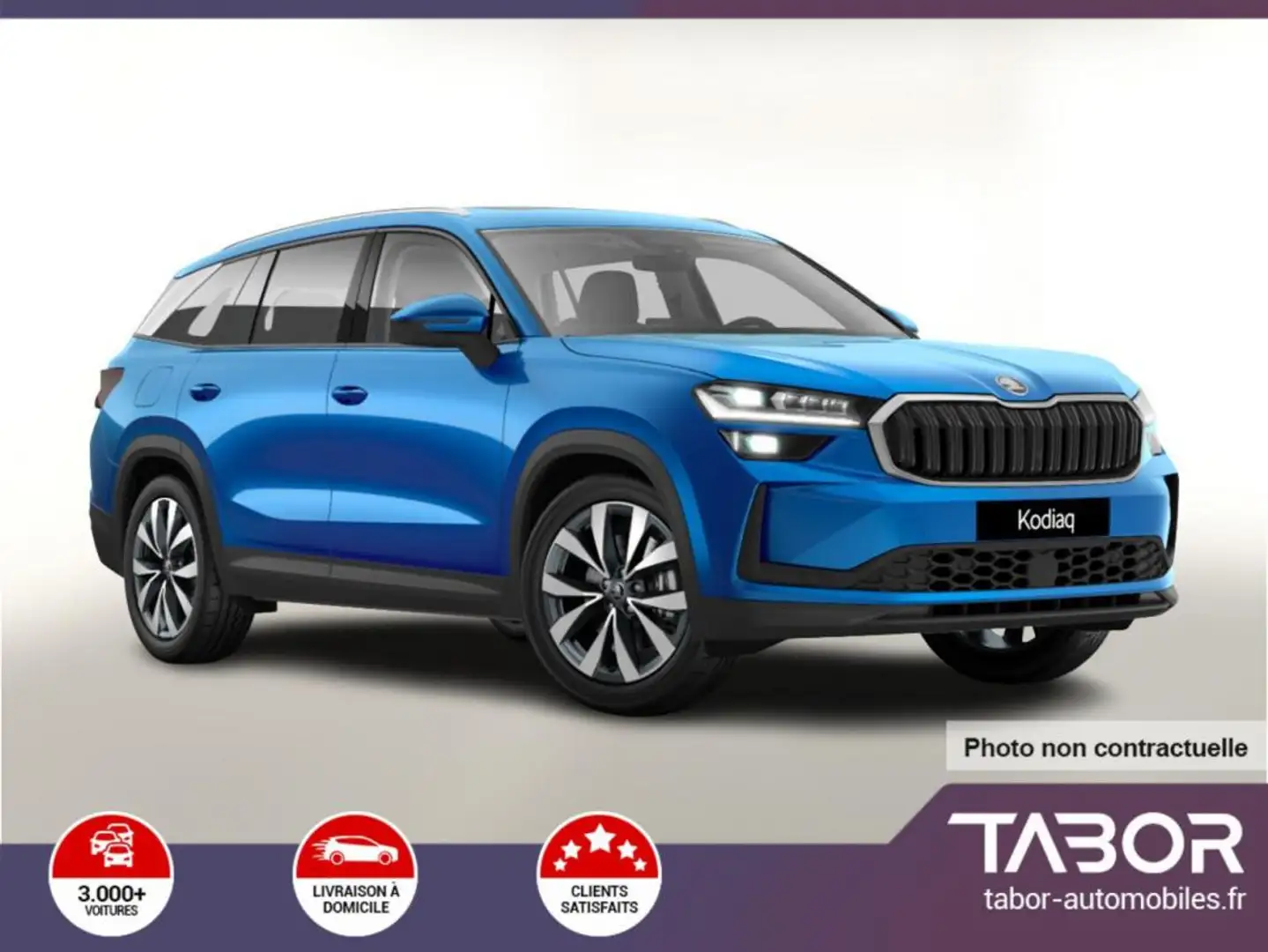 Skoda Kodiaq TDI 193 DSG 4x4 Selec 7P Cuir Pano Bleu - 1