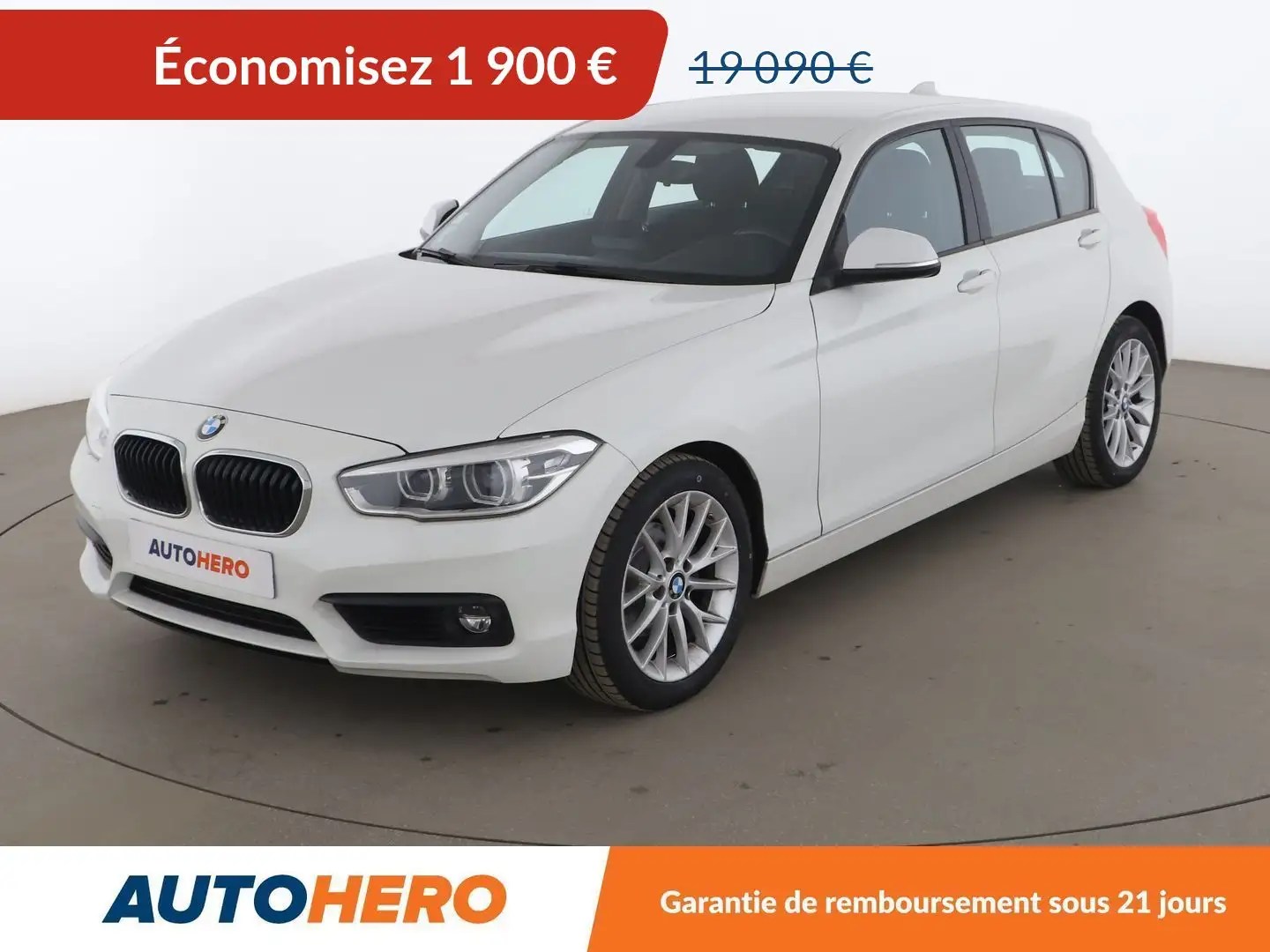 BMW 118 118d BVA8 Blanc - 1