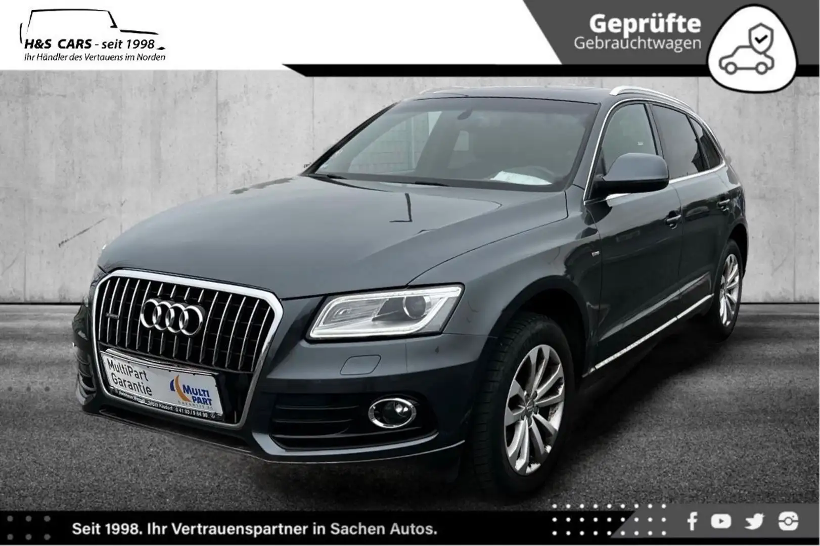 Audi Q5 2.0 TDI quattro 1H S-LINE VOLL LÜCKENLOS SERV Grau - 1