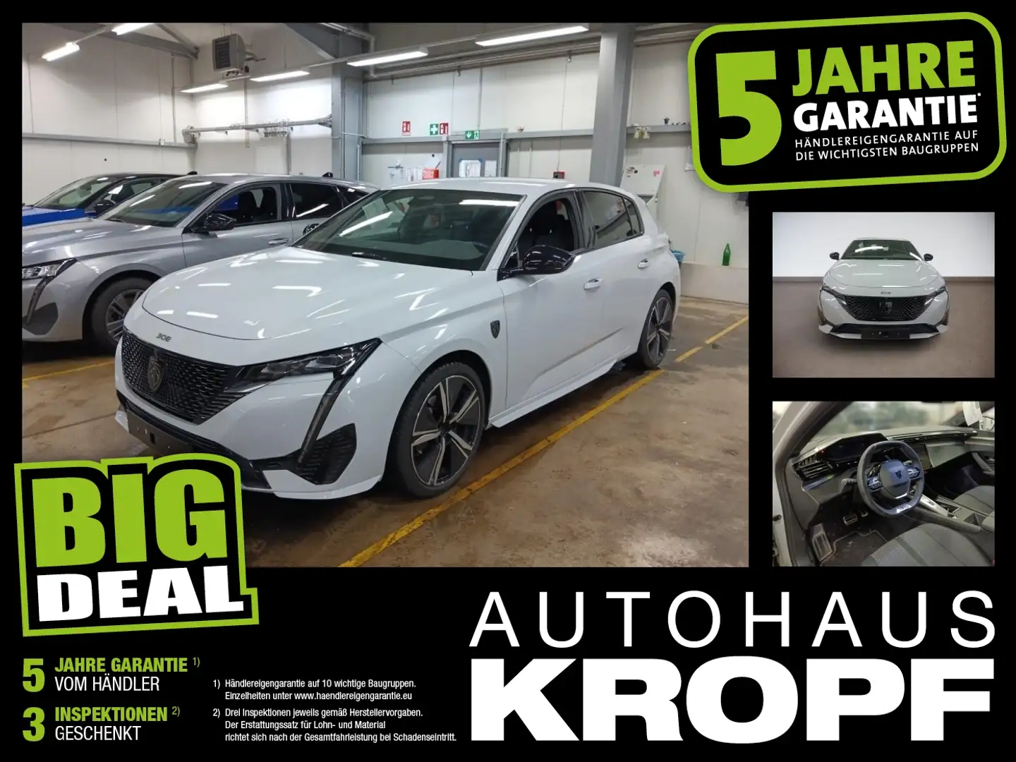 Peugeot 308 1.2 PureTech 130 GT ACC FLA 360 MATRIX KAM Blanco - 1