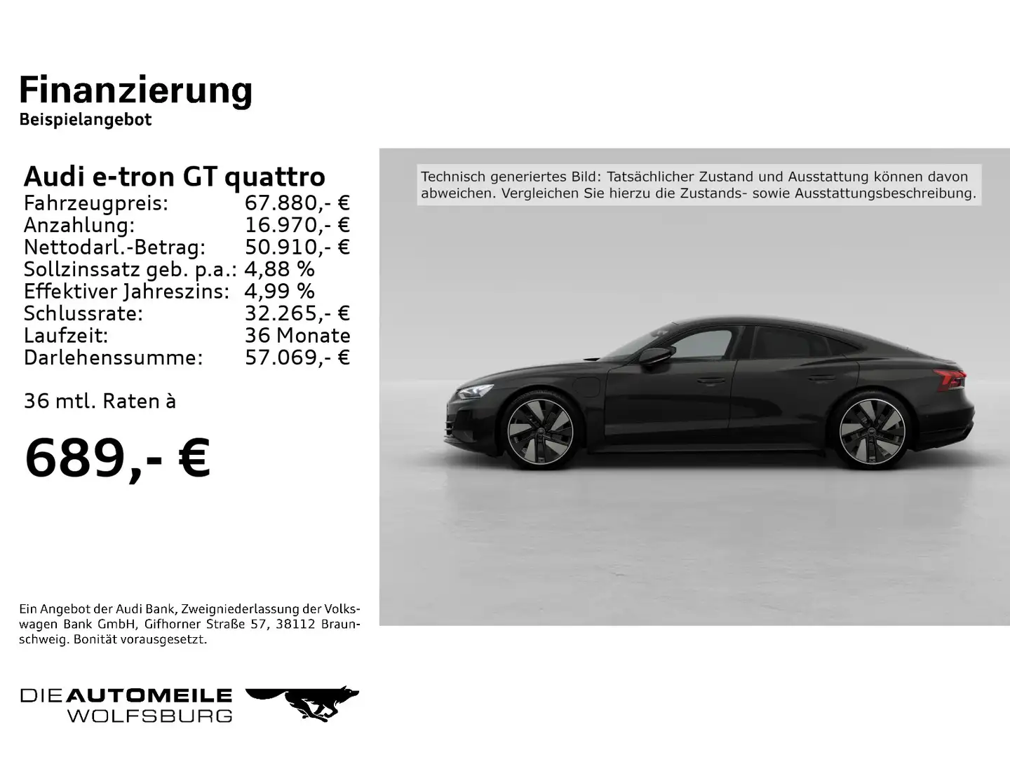 Audi e-tron GT Pano/Tempo/Einparkhi Negru - 2