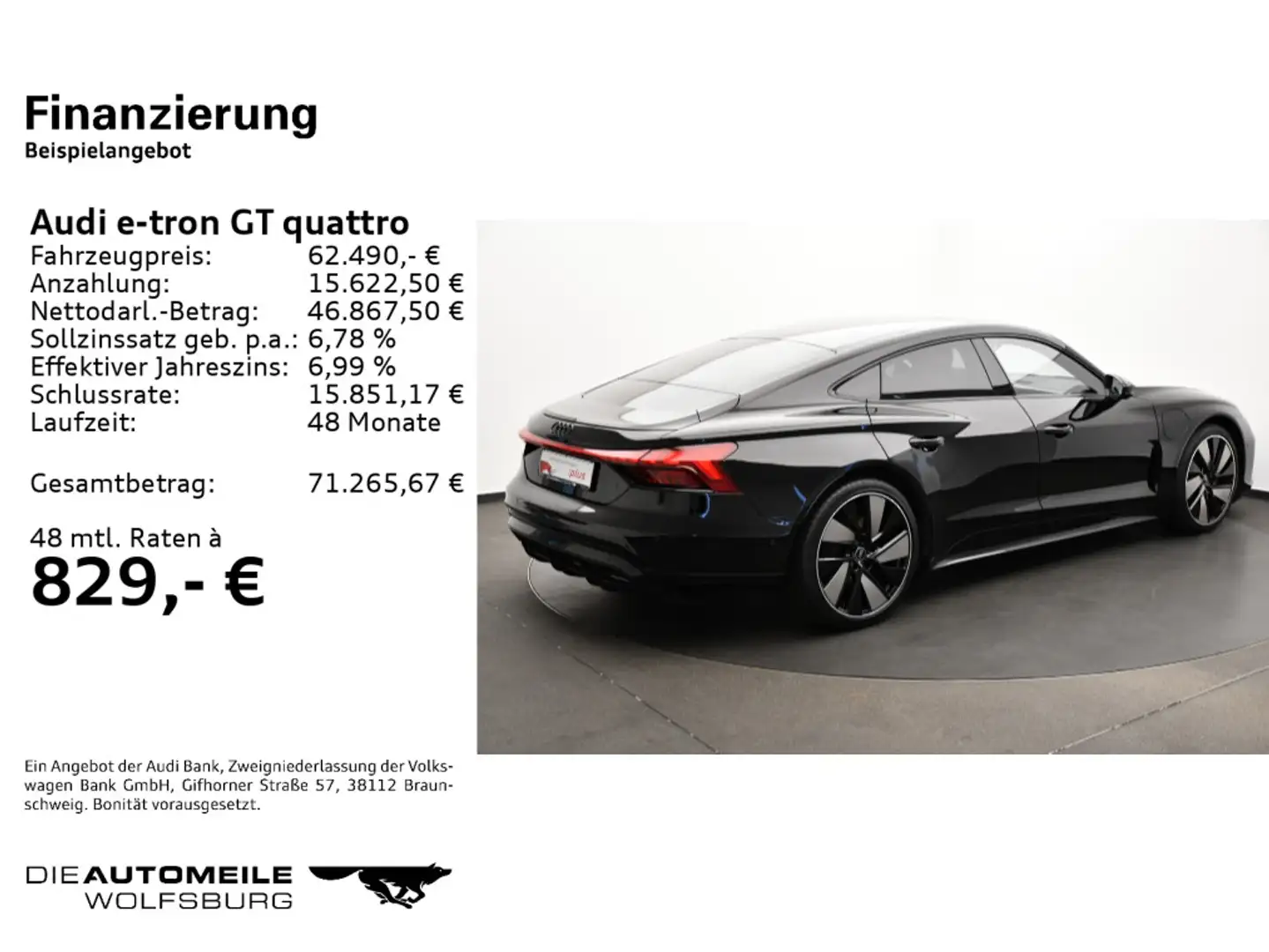 Audi e-tron GT Pano/Tempo/Einparkhi Schwarz - 2